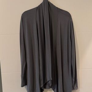 Athleta Pranayama wrap blue gray